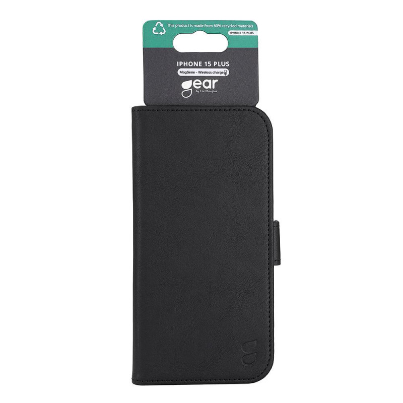 Gear Mobil - etui 3 kortpladser Magseries Sort - iPhone 15 Plus
