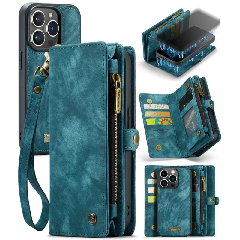 CASEME iPhone 15 Pro 2 - in - 1 Wallet Phone Shell - Blue