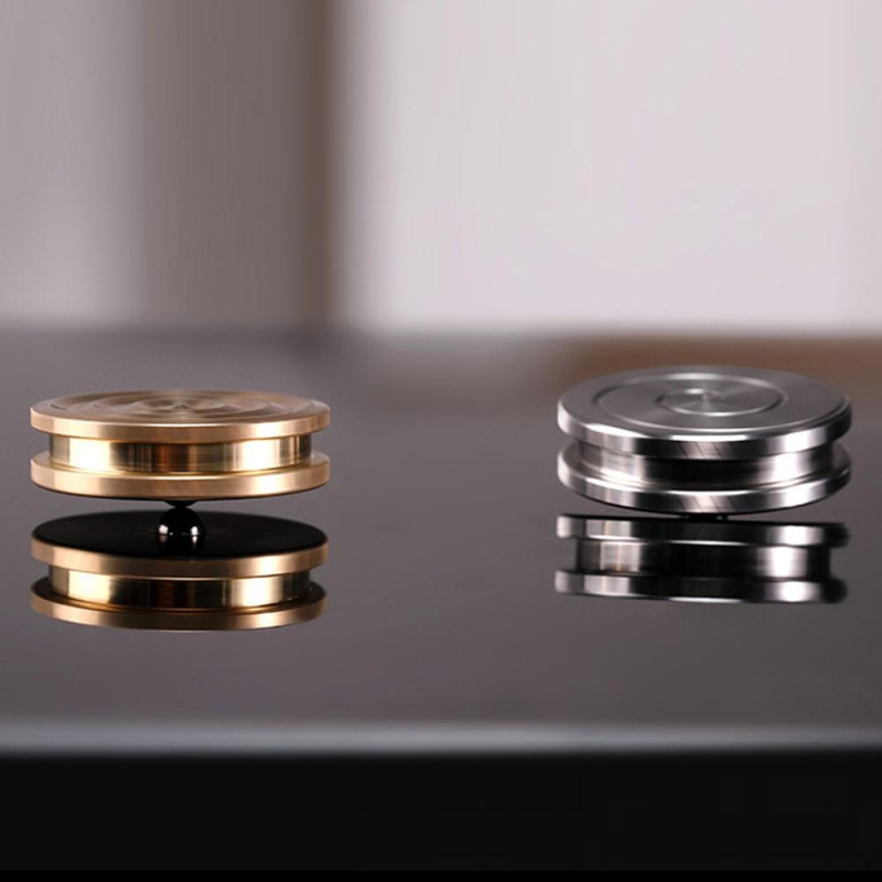 Riipus Gyro Spinner Spinner Spinning Gyroskooppi Fidget - Ruostumaton teräs