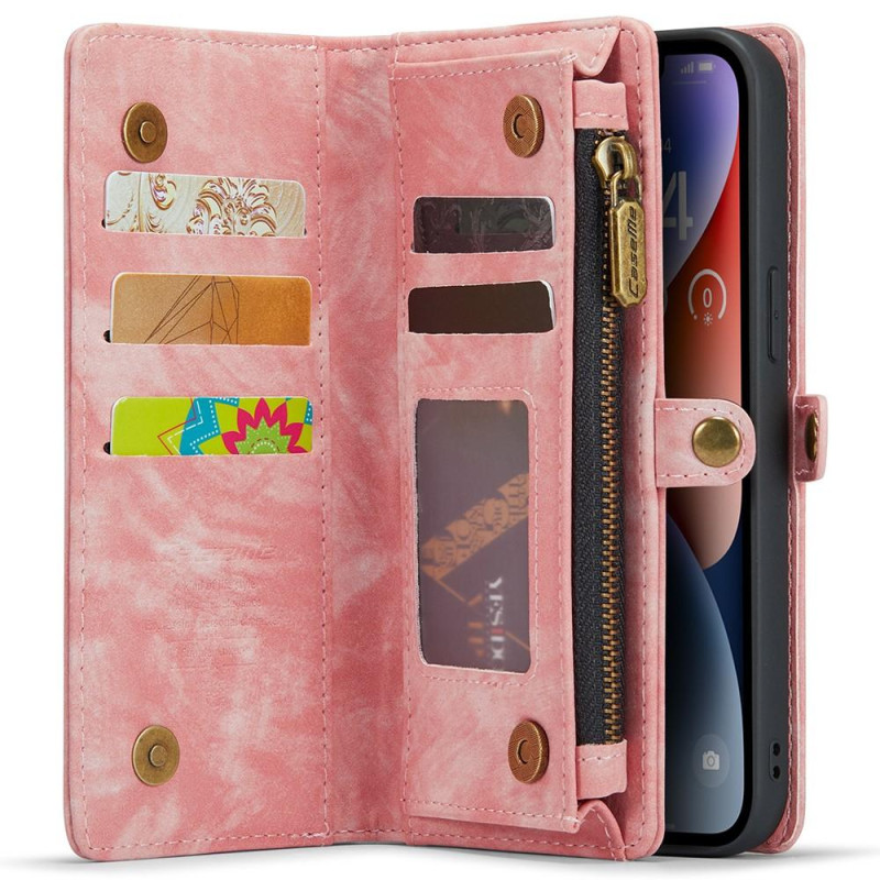 CASEME iPhone 15 Pro 2 - in - 1 Wallet Phone Shell - Pink