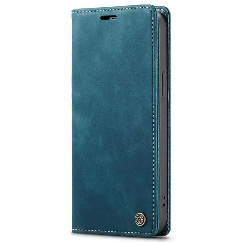CASEME Retro Wallet Case for iPhone 15 Pro Max - Blue