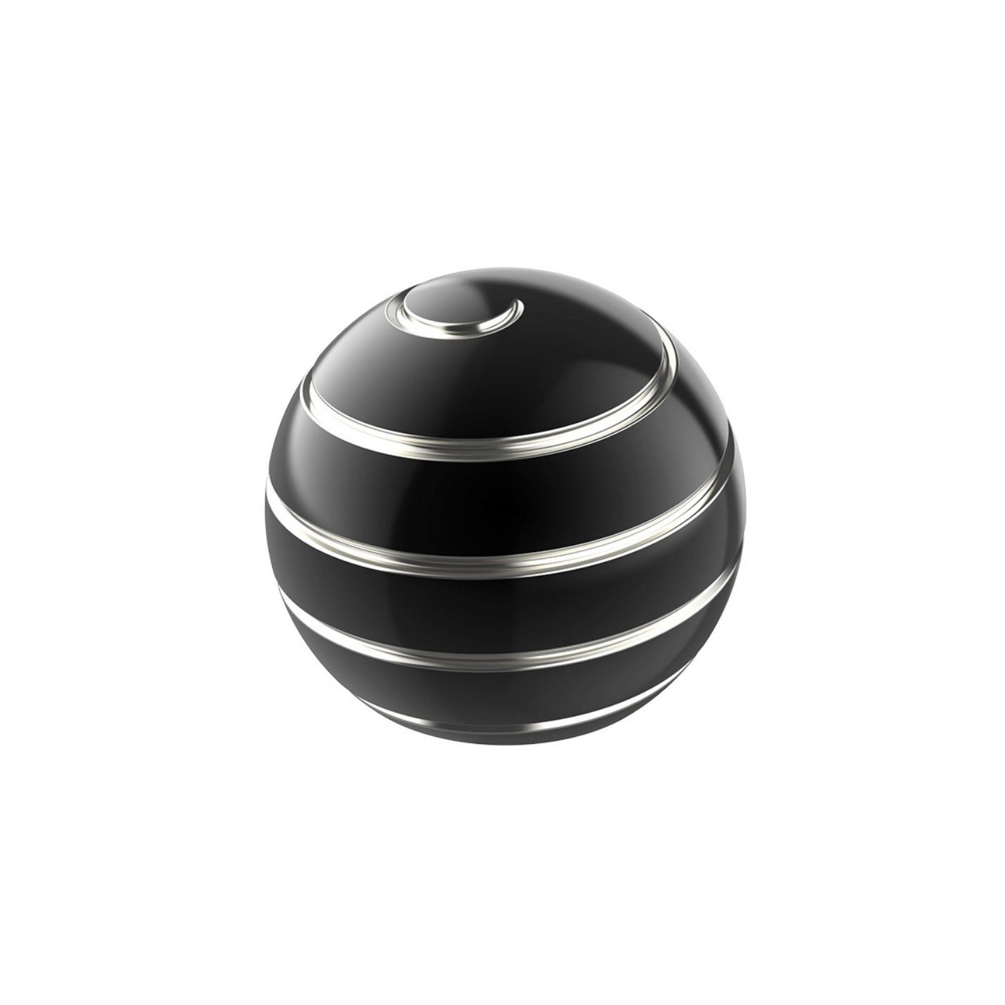 Fidget Spinner Pyörivä Pallomainen Gyro 45mm - Musta