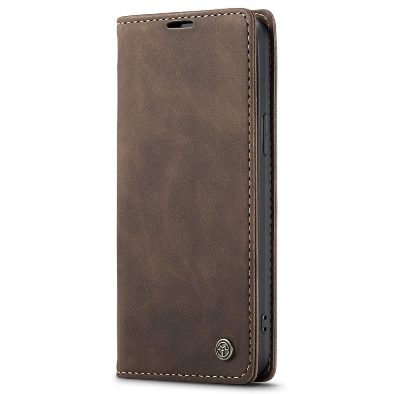 CASEME Retro Wallet Case for iPhone 15 Pro Max - Coffee