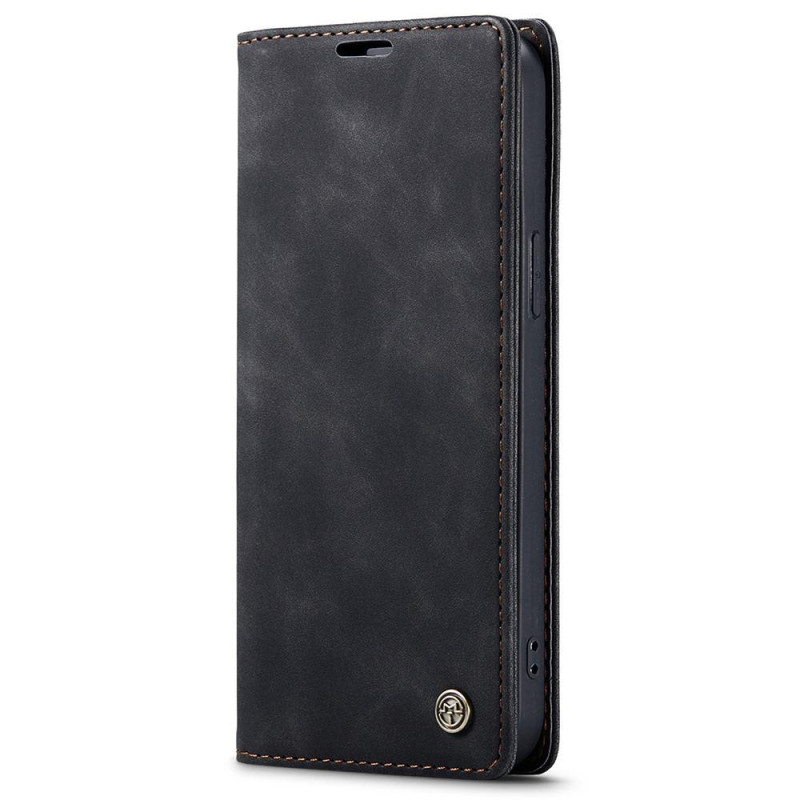 CASEME Retro Wallet Case for iPhone 15 Plus - Black