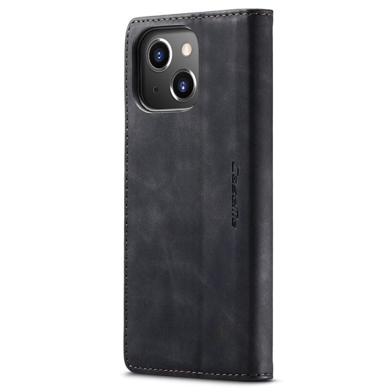 CASEME Retro Lompakkokotelo iPhone 15 Plus - Musta