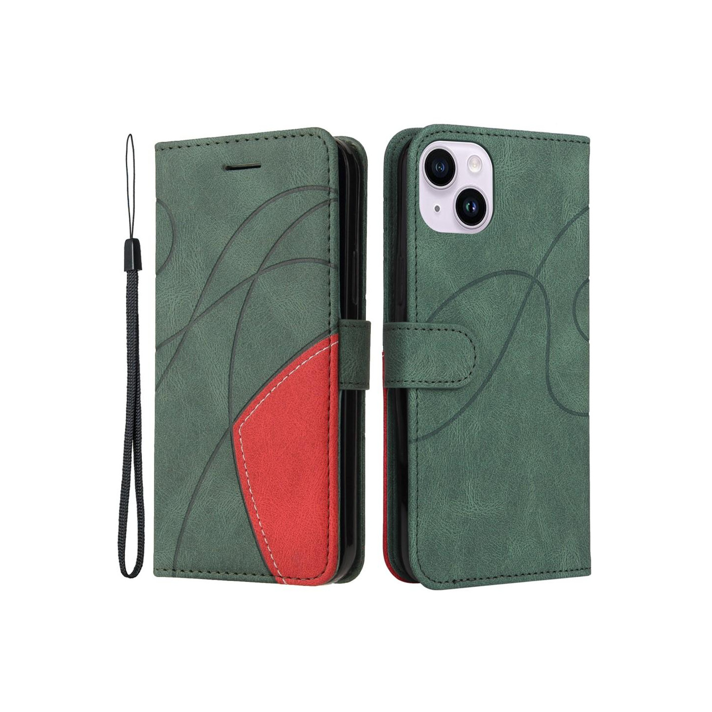 Til iPhone 15 Plus KT Series - 1 Dobbeltfarvet etui