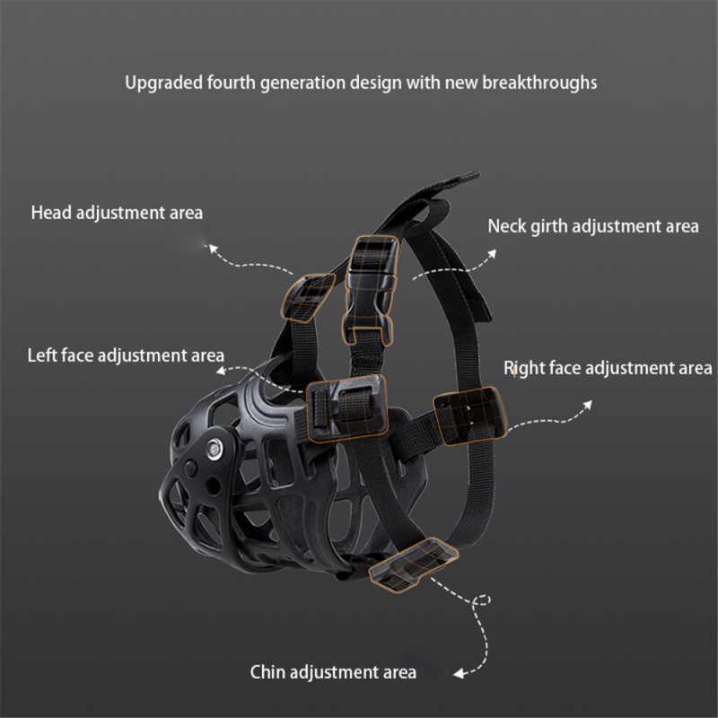Anti-bite Muzzle Silicone Pet Dog Anti-Barking Mouth Guard Size S