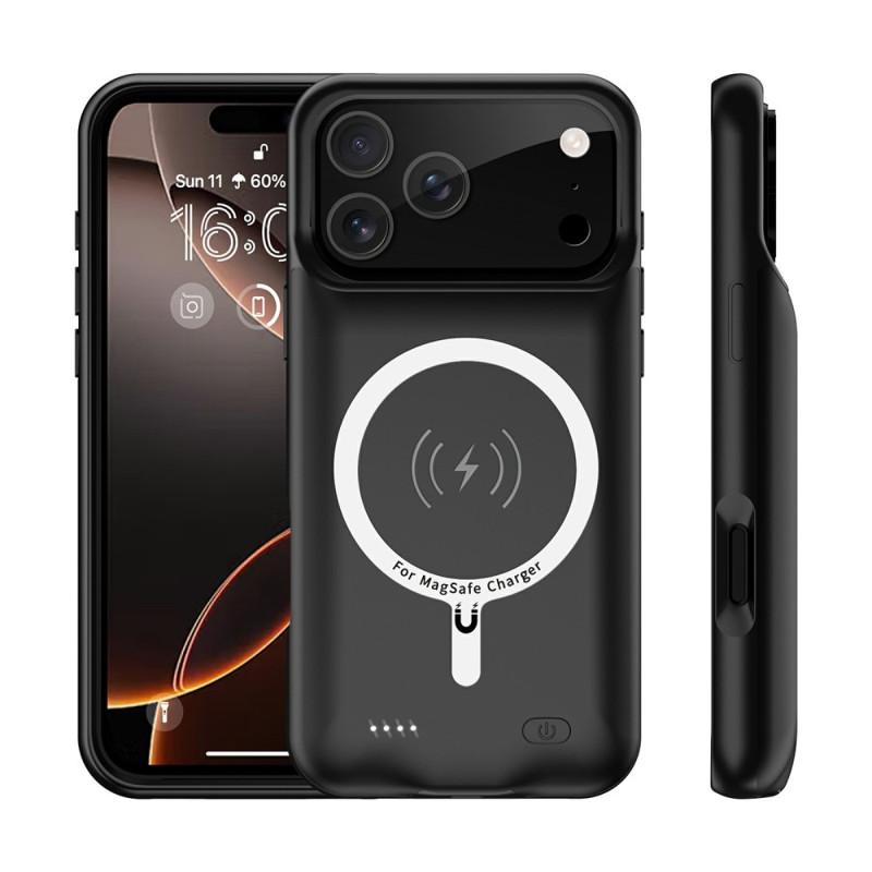 iPhone 17 Pro 6000mAh ladattavalle akkukuoren latauskotelolle Powerbank