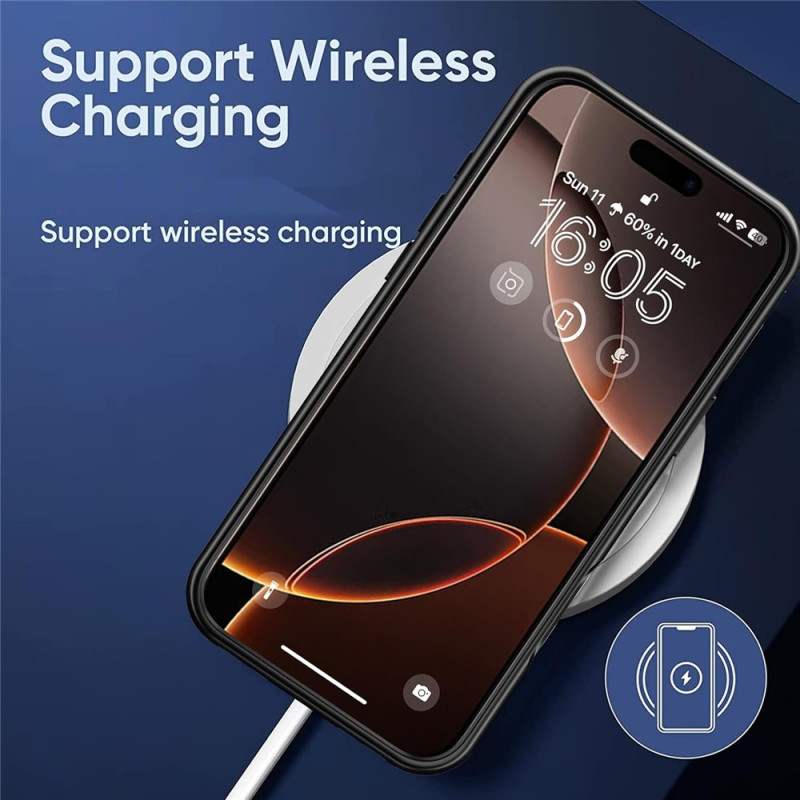 For iPhone 17 Pro 6000mAh oppladbart batterideksel Ladetui Powerbank