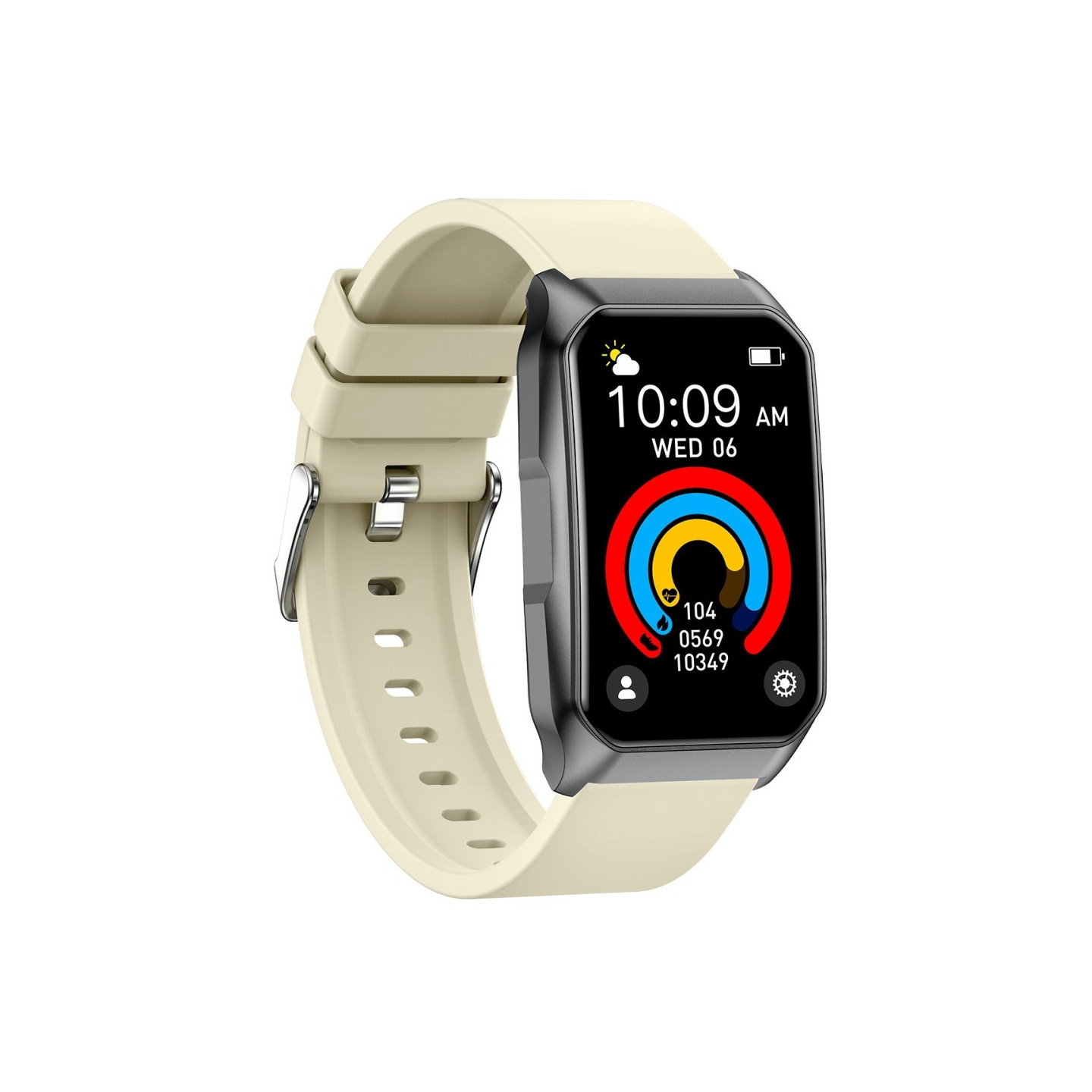 Smart Watch Call Bluetooth Health Monitor Fitness Tracker Smartwatch - Yellow