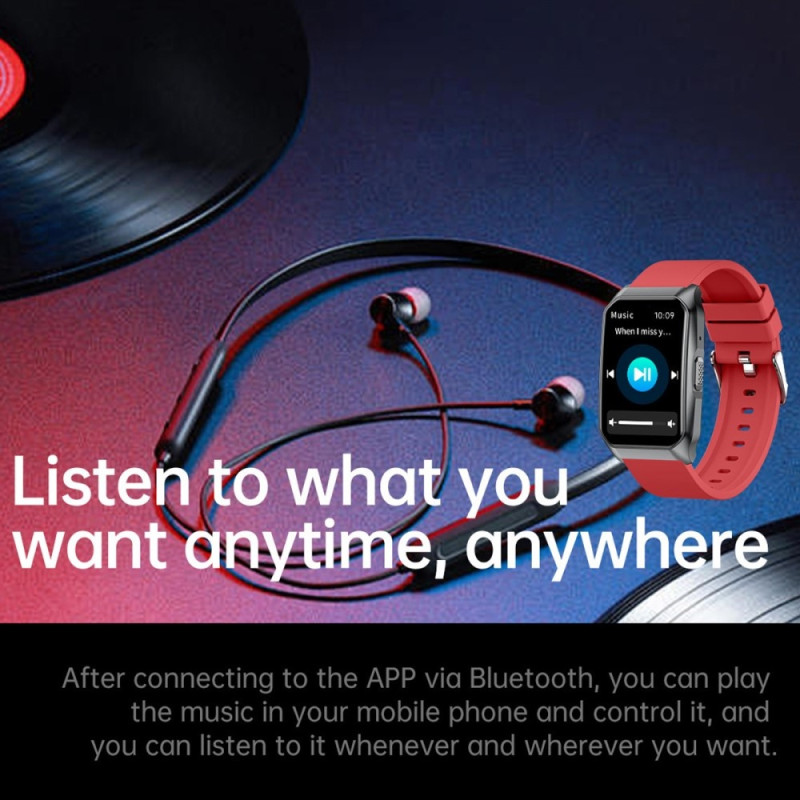 SmartKlocka Samtal Bluetooth Hälsomonitor Fitnesstracker Smartwatch - Gul