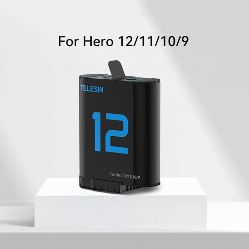TELESIN S0-BCG-04-TGP for GoPro Hero 12/11/10/9 Charging Case with 2 Batteries