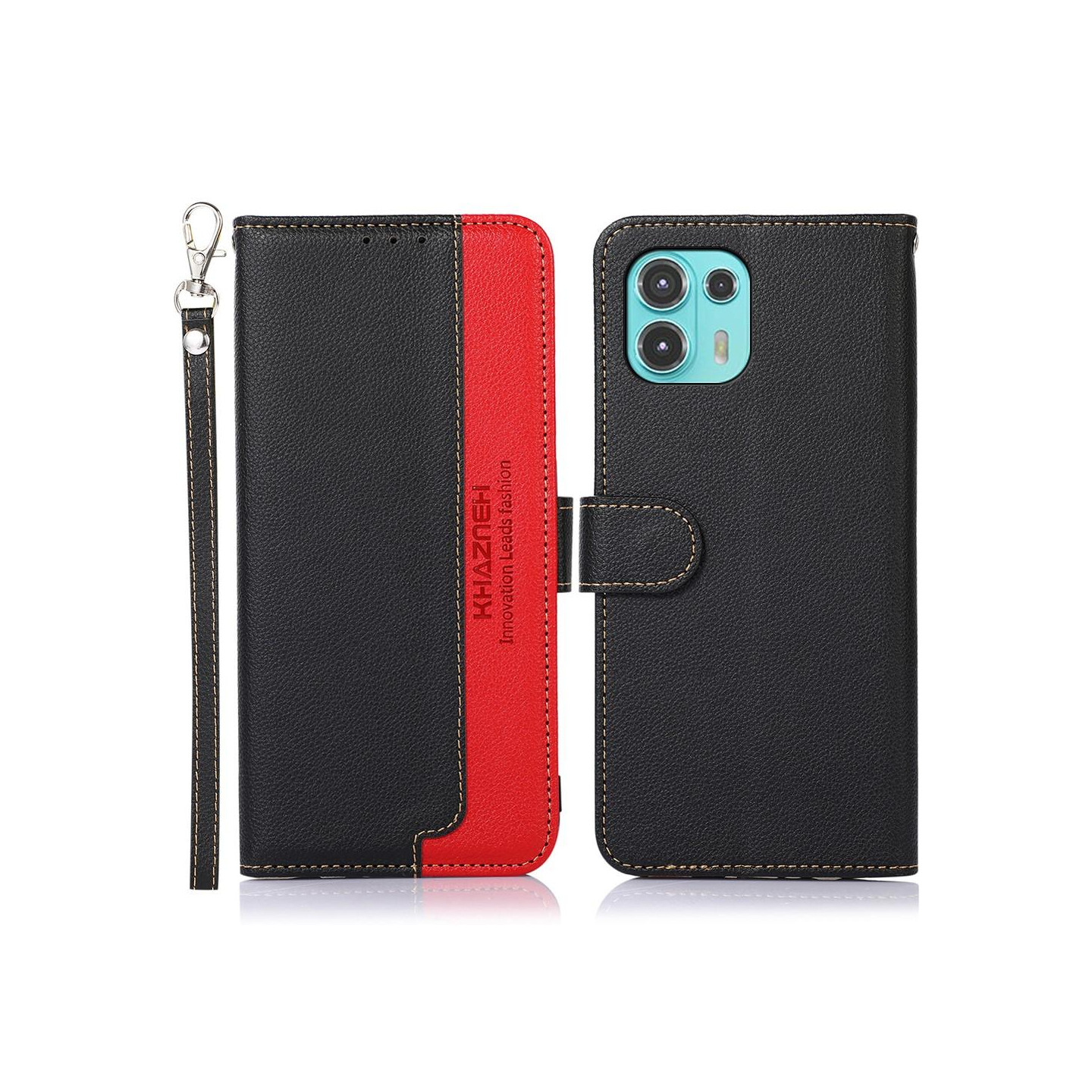 Motorola Edge 20 Lite KHAZNEH Telefoncover - Rød/Sort