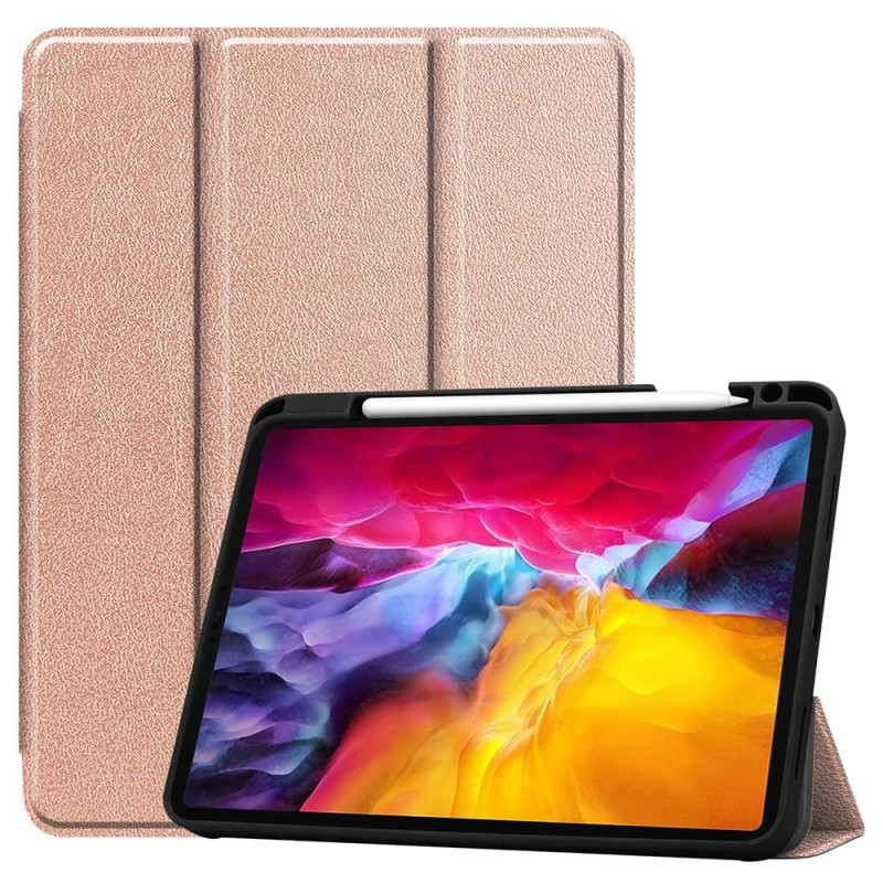 For iPad Pro 11 2021 Tri - fold Stand Tablet Suojakuori Kansi - RoseGold