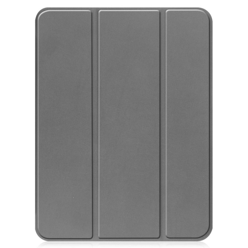 Tri - fold Stand Case for iPad 10.9 (2022) Tablet Cover Pen slot - Grey