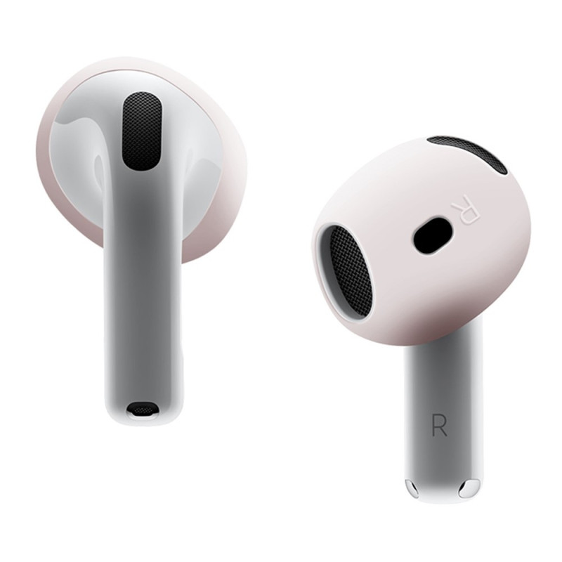 For AirPods 4 ørepropper Sklisikkert silikonetui Ørepropper Ørepropper - Rosa