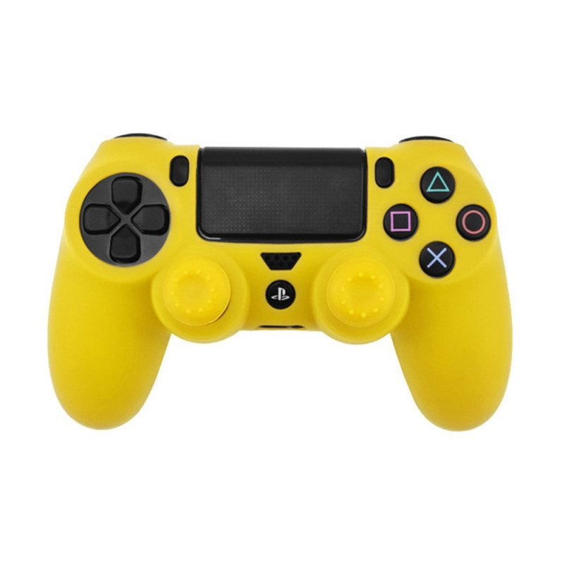 Case for Sony PlayStation 4 Pro Slim PS4 Anti - Slip Silicone Skin Cover - Yellow