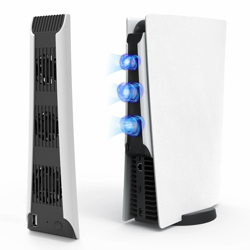 For Sony Playstation 5 spillkonsollkjølevifte Lav støy Varmespredning Viftekjøler
