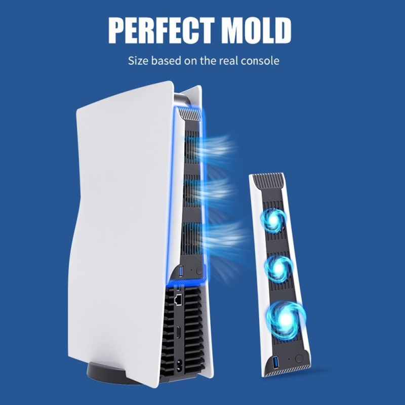 Sony Playstation 5 - pelikonsolin jäähdytystuuletin, hiljainen lämmönpoistotuulettimen jäähdytin