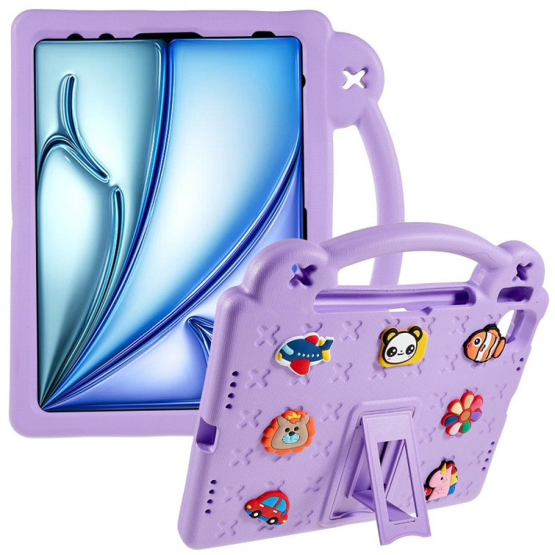For iPad Air 11 (2024) Shockproof EVA Foam Stand Shell
