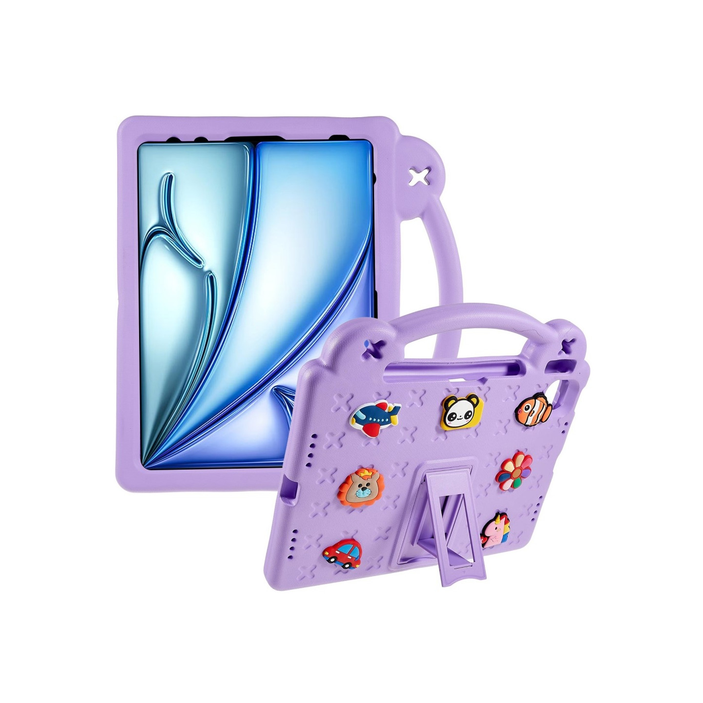 Til iPad Air 11 (2024) EVA Foam Stativdeksel - Lilla