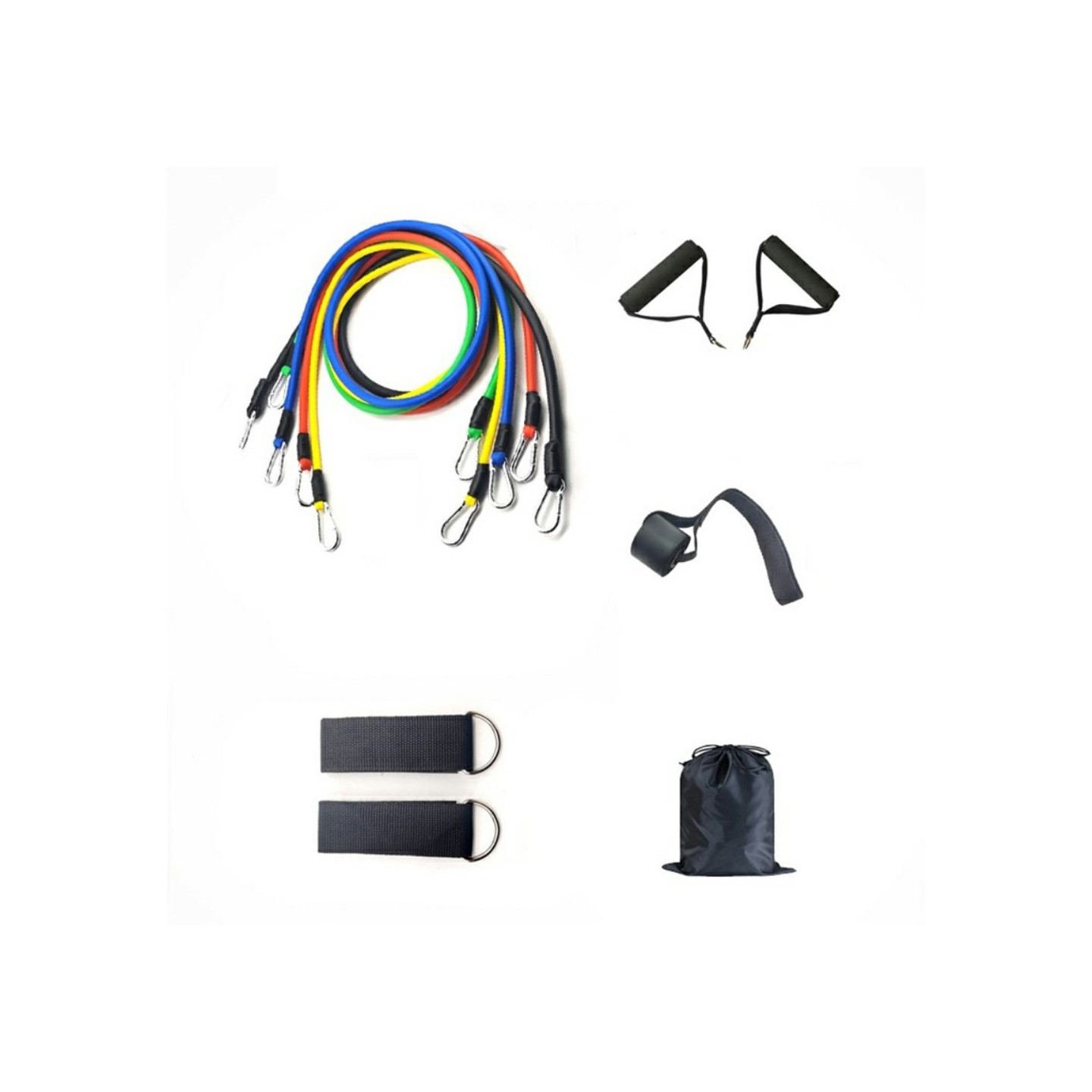 11 kpl/setti Fitness Resistance Bands - harjoittelu Kotikuntosaliharjoittelu