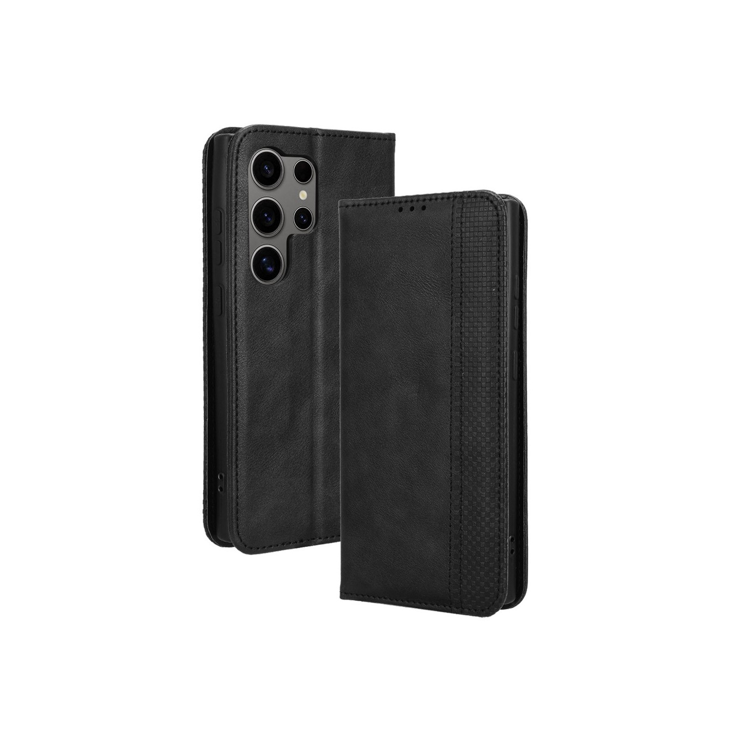 Samsung Galaxy S24 Ultra Lommebok - deksel - Svart