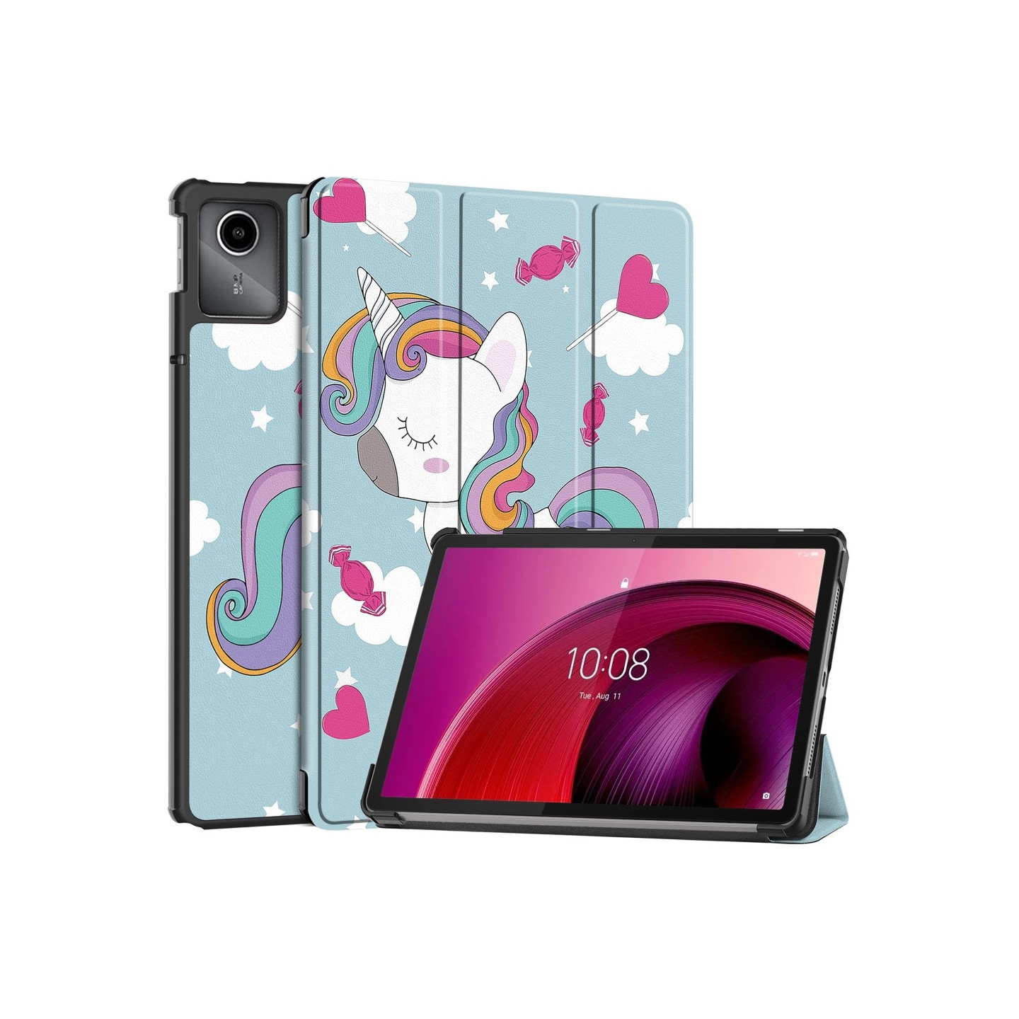Lenovo Tab M11 kolminkertainen jalustan kansi - Horse