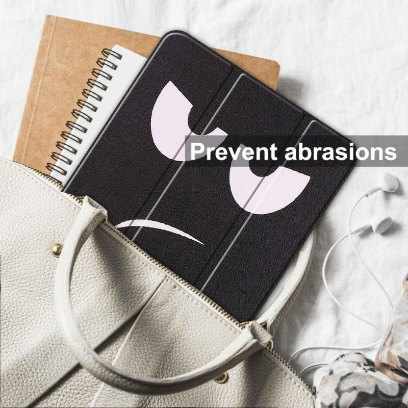 Tri - fold Stand Case for iPad 10.9 (2022) Tablet Cover Pen Holder - Don't Touch Me