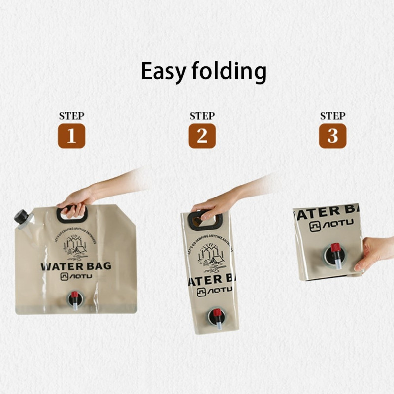 Kokoontaittuva vesisäiliö hätätilanteessa pelastusvesivarasto - 9L