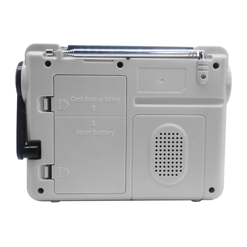 Emergency AM FM-radio Bluetooth Afspiller Håndsvinggenerator PowerBank