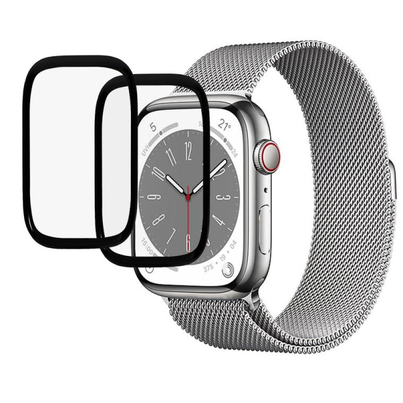 Apple Watch Series 8/7 41mm Skærmbeskytter med fuld dækning 2 stk