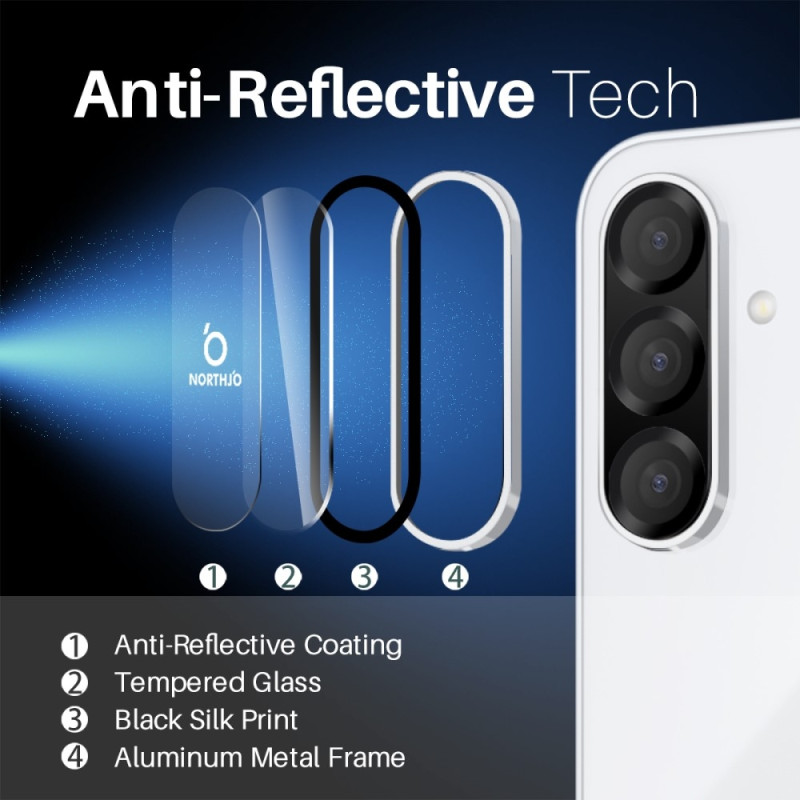 NORTHJO til Samsung Galaxy A26 Hærdet Glas Kameralinsebeskytter