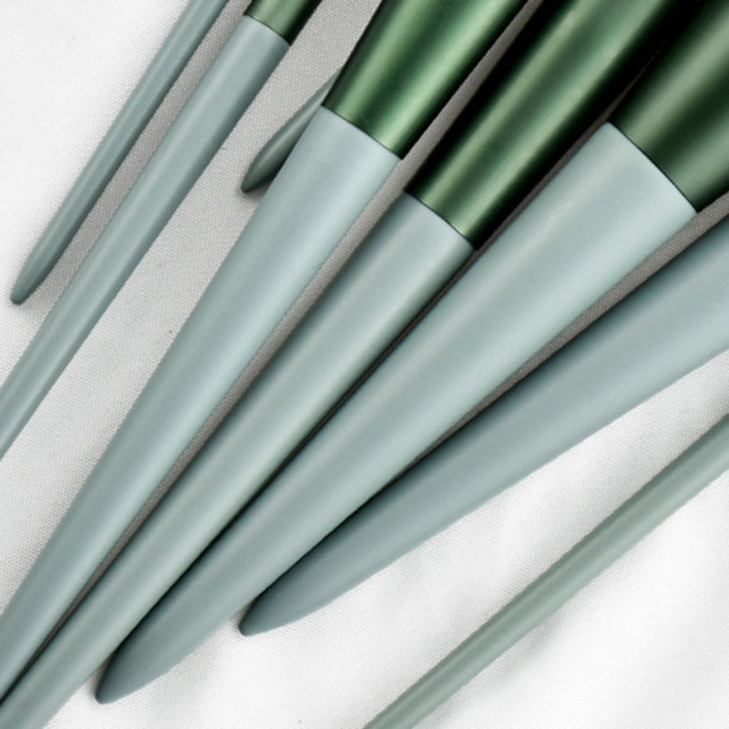 13 kpl Meikkisivellinsetti Kosmeettiset siveltimet Soft Fiber Foundation Contour - Vaaleanpunainen