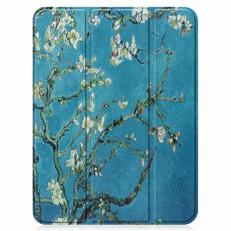 Tri - fold Stand Case for iPad 10.9 (2022) Tablet Cover Pen Holder - Blossom