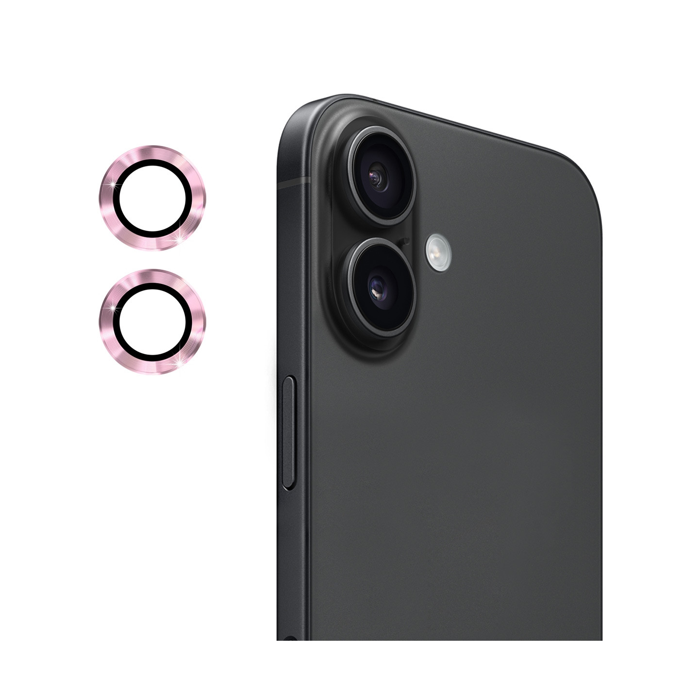 Til iPhone 17 Kameralinsebeskytter ENKAY Hat-Prince Metallring Linsefilm