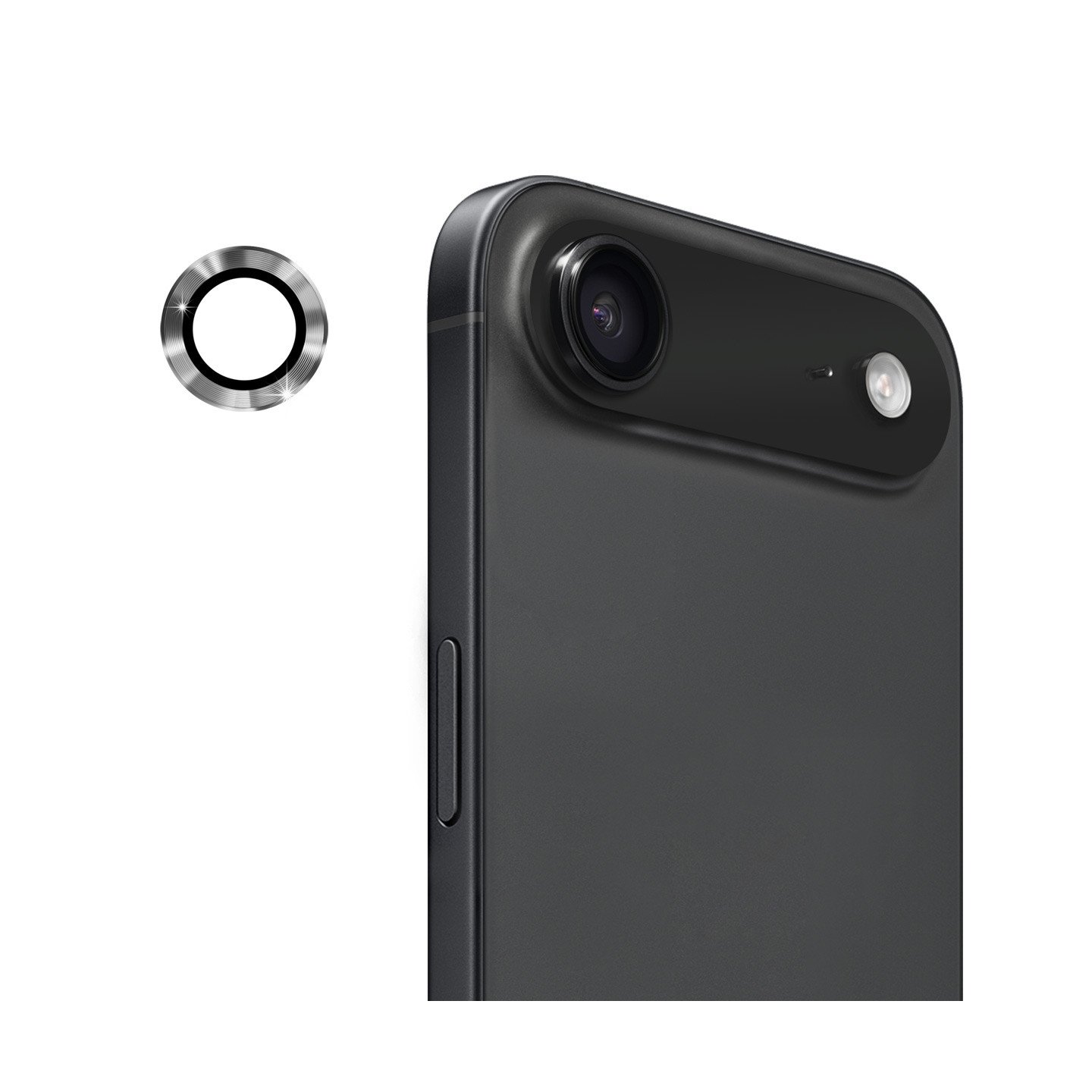 Til iPhone Air Kamera Linsebeskytter ENKAY Hat-Prince Metalring Linsefilm