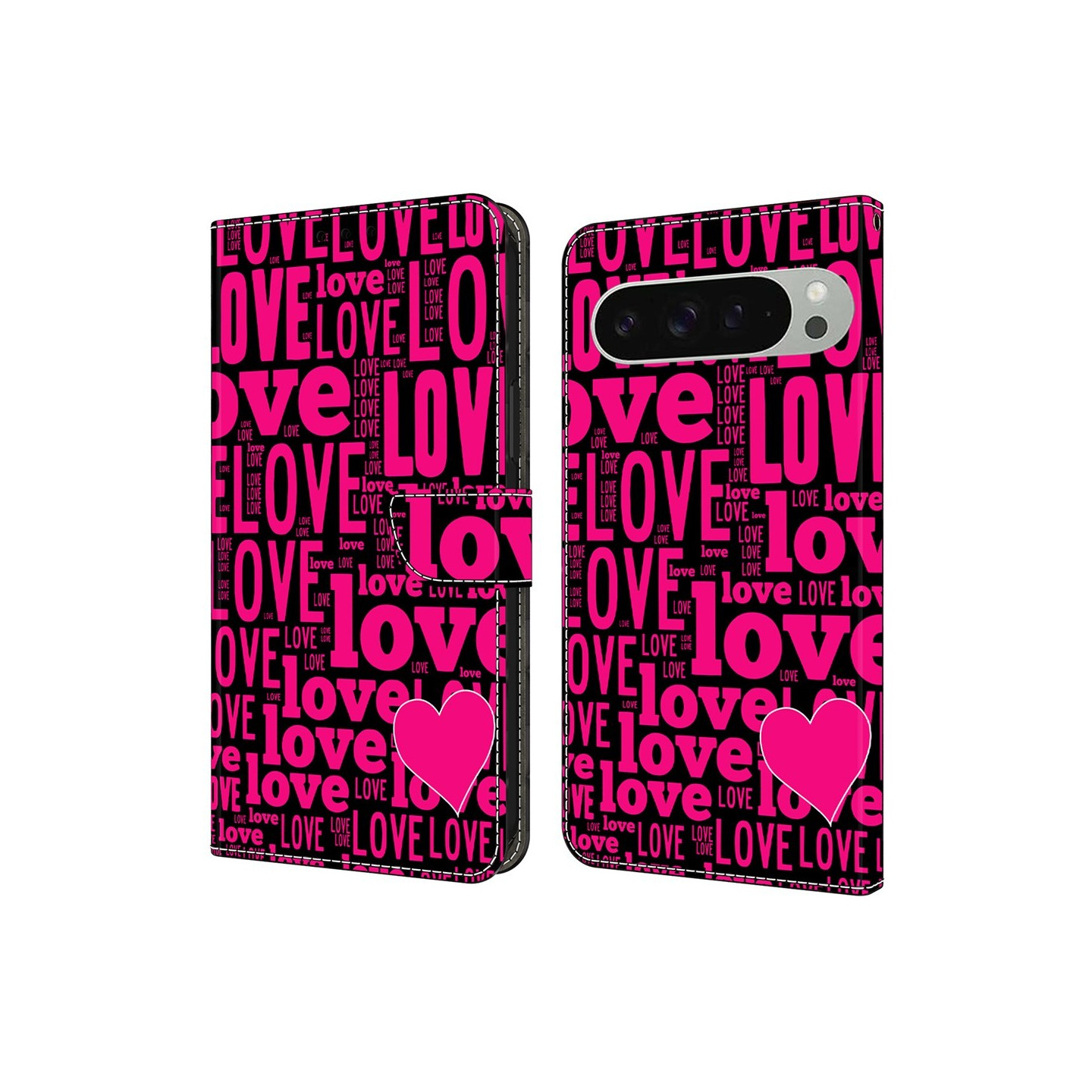 Google Pixel 10 Pro XL Lompakkokotelo Kuviopainettu PU-nahka Flip Teline Puhelinkotelo