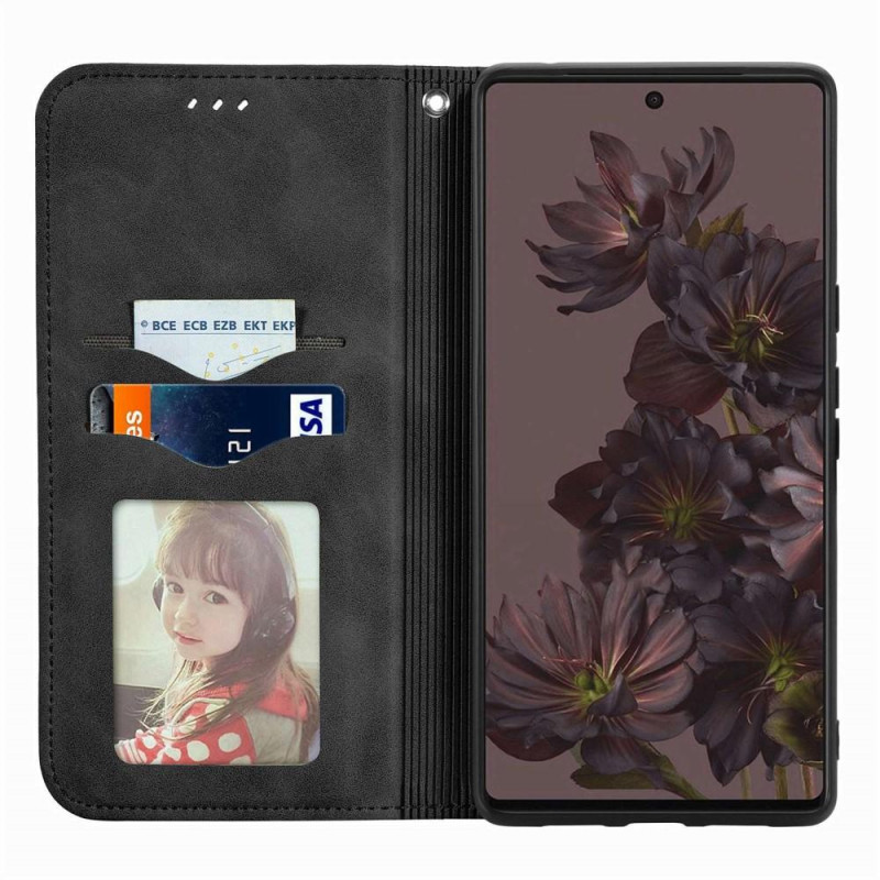 Vintage tegnebog taske til Google Pixel 7 Pro - Sort