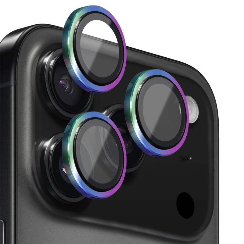 NORTHJO Til iPhone 17 Pro Max / iPhone 17 Pro Kameralinsebeskytter Hærdet Glas Metalring