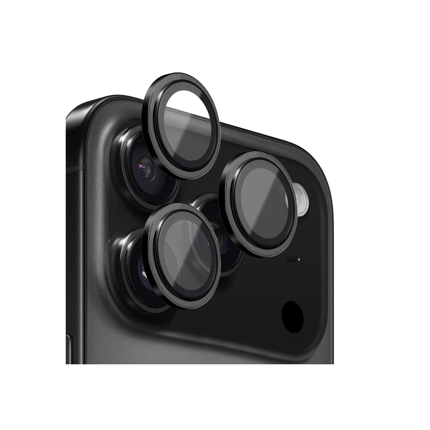 NORTHJO Til iPhone 17 Pro Max / iPhone 17 Pro Kameralinsebeskytter Hærdet Glas Metalring