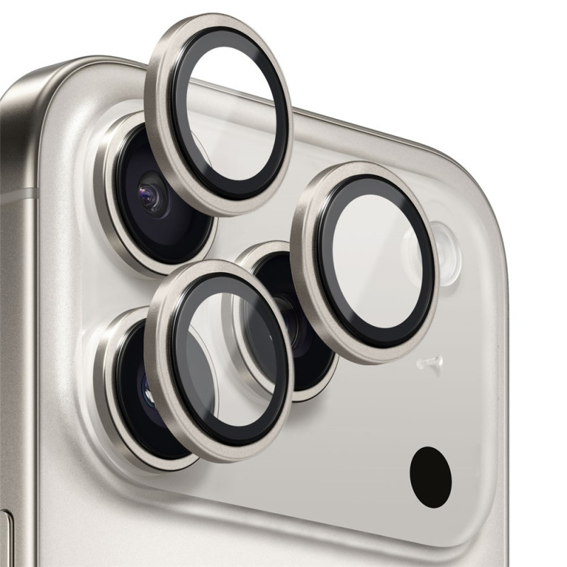 NORTHJO iPhone 17 Pro Max / iPhone 17 Pro Kameralinssin Suojus Karkaistu Lasi Metallirengas