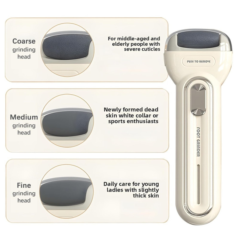 Sähkökäyttöinen pedikyyriviila Jalkahiomakone Jalkaviila Kovettumien Poistoaine
