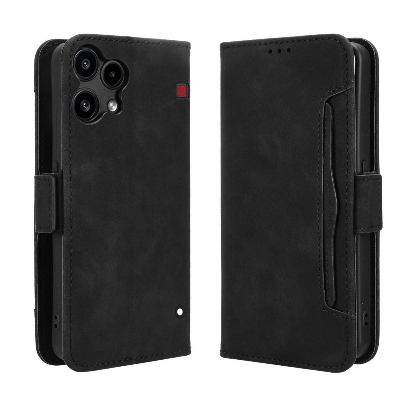 Pungcover til Nothing Phone (3a) Lite 5G med flere kortpladser - Sort