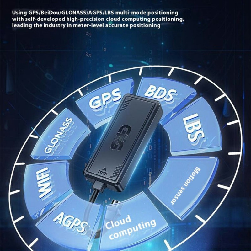 GPS Tracker Tyverisikring 4G tracker motorcykel bil osv. placeringsenhed