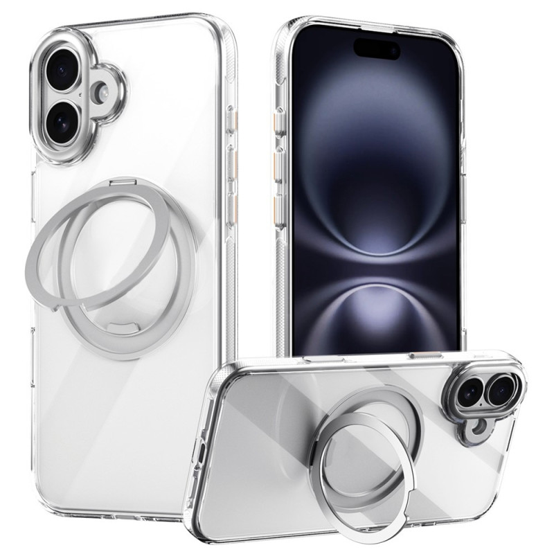 For iPhone 17 case compatible with MagSafe with kickstand TPU PC back cover