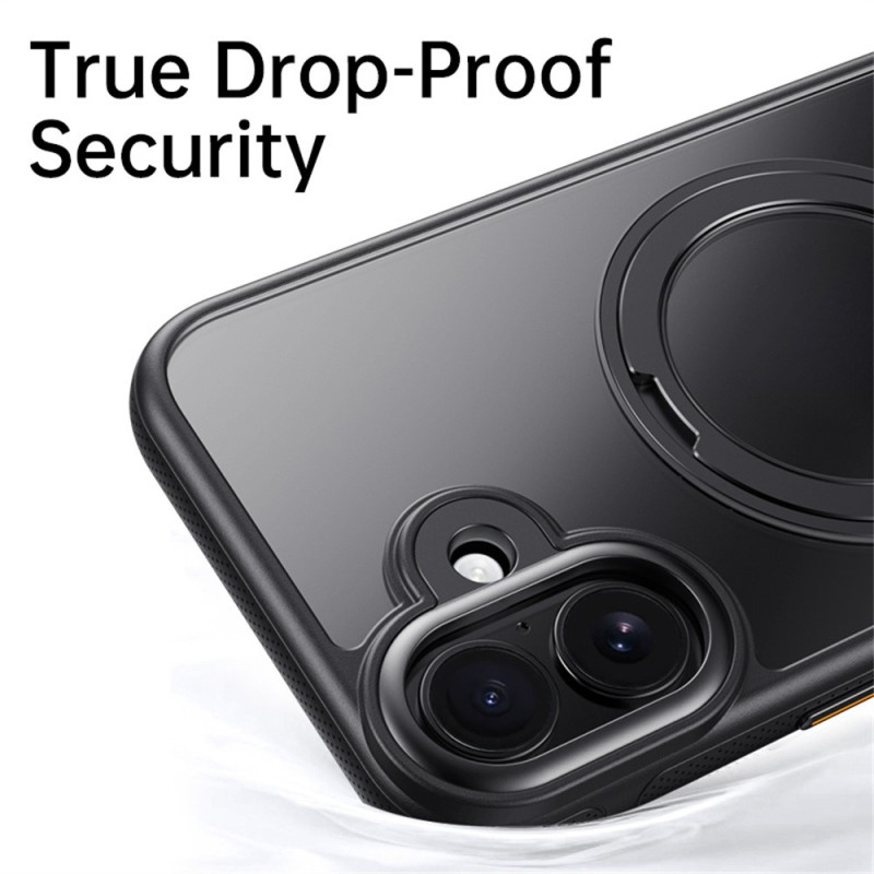 For iPhone 17 case compatible with MagSafe with kickstand TPU PC back cover