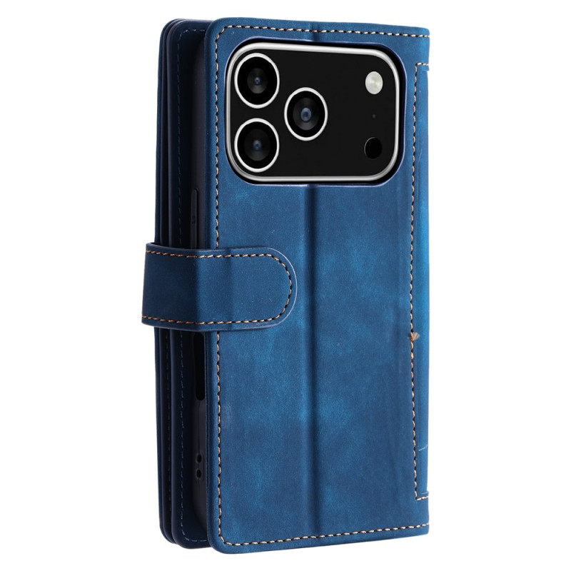 Til iPhone 17 Pro Deksel med glidelås og 9 kortspor