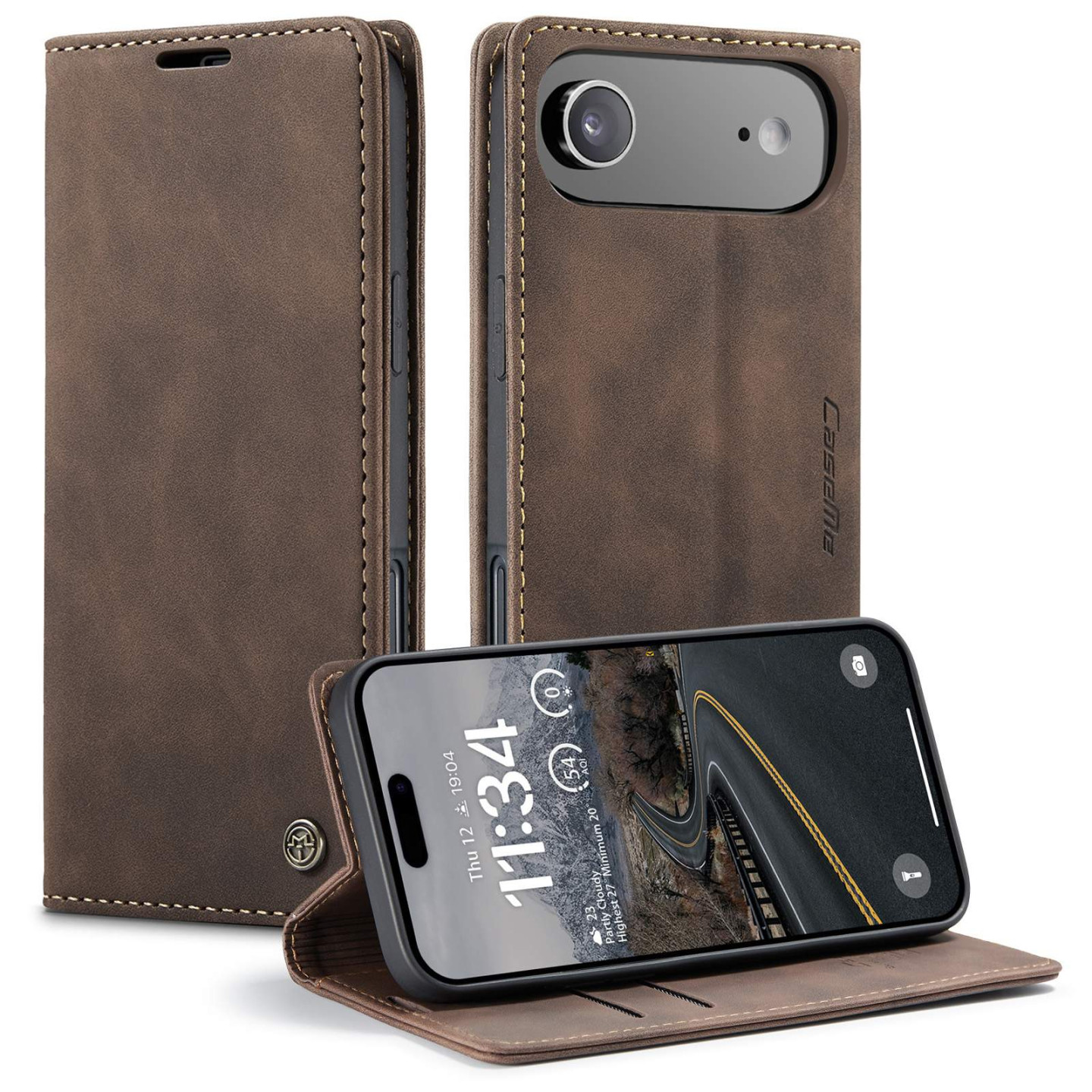CASEME Retro Wallet Case for iPhone Air