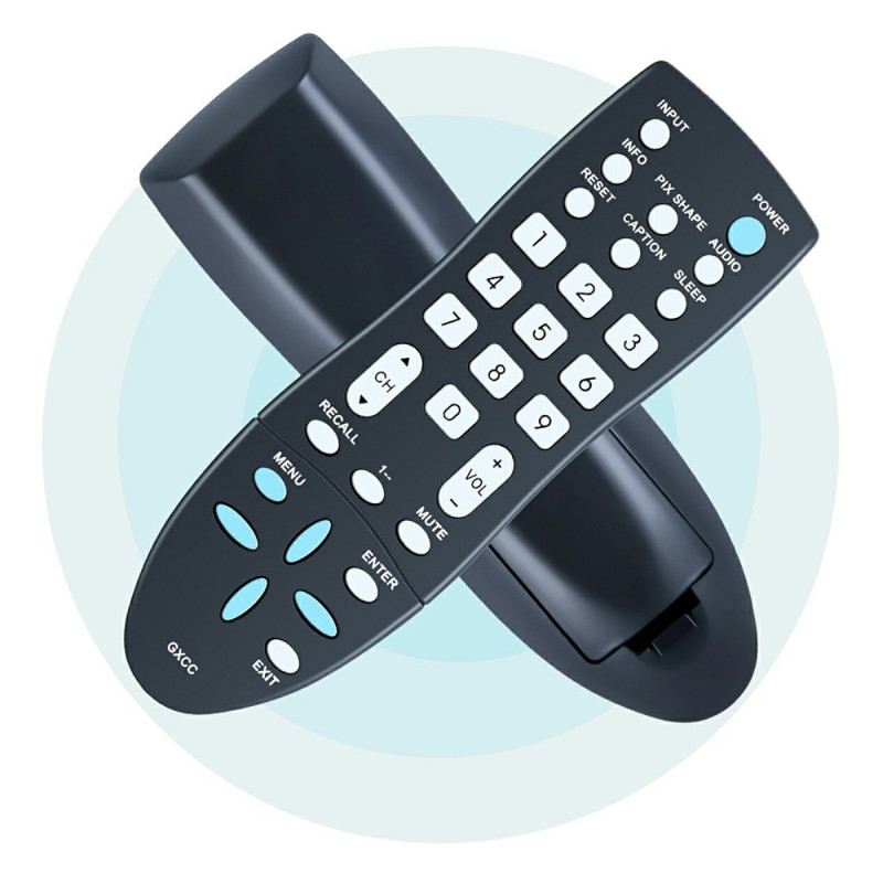 Udskiftning af fjernbetjening til GXCC til Sanyo TV